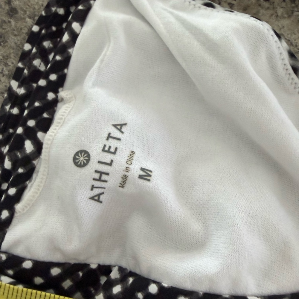 Athleta Black and White Patterned Swimwear - Picture 4 of 8